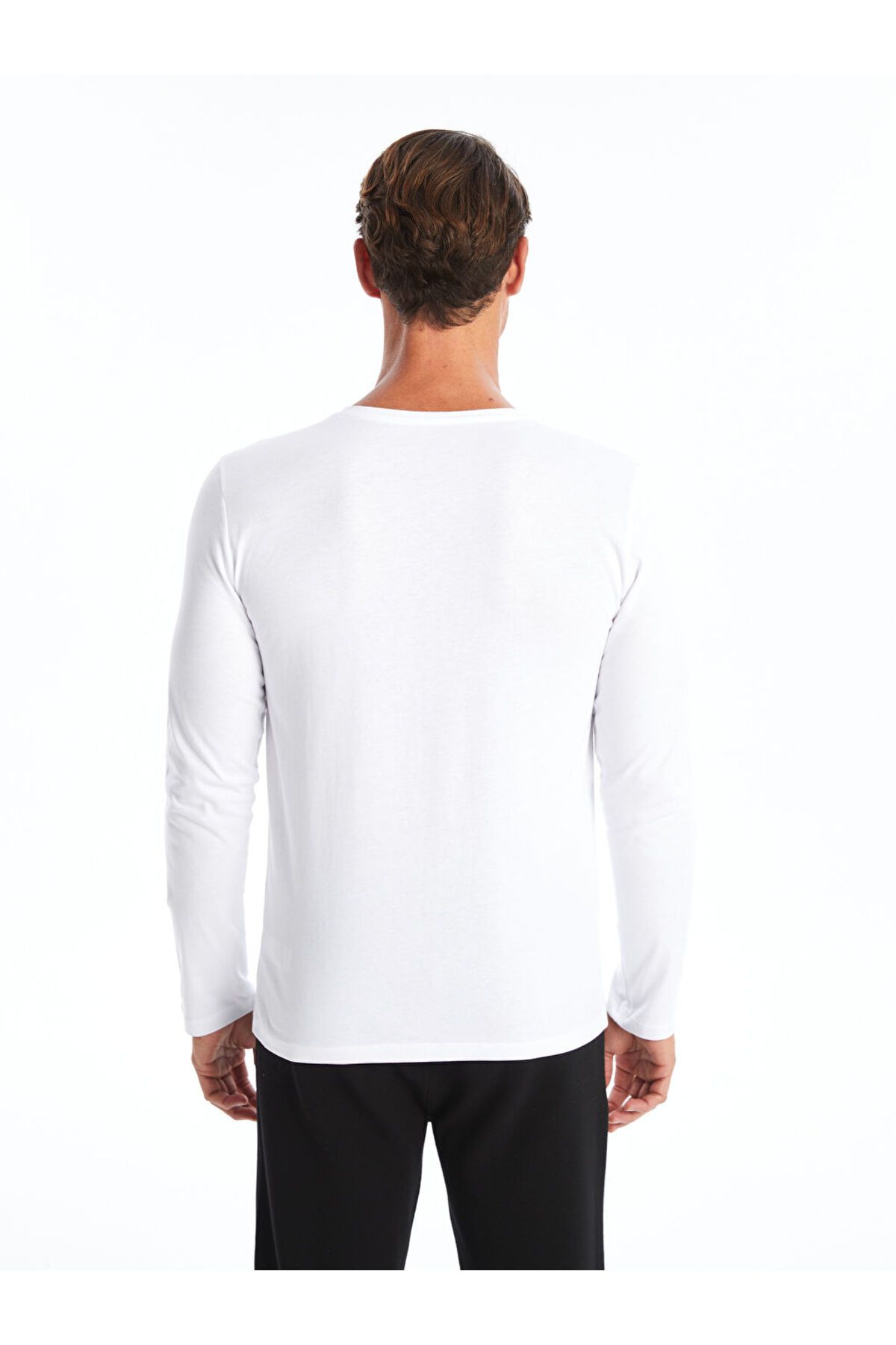 LC Waikiki-Lcw Crew Neck Long Sleeve męski podkoszulek bez rękawów 4