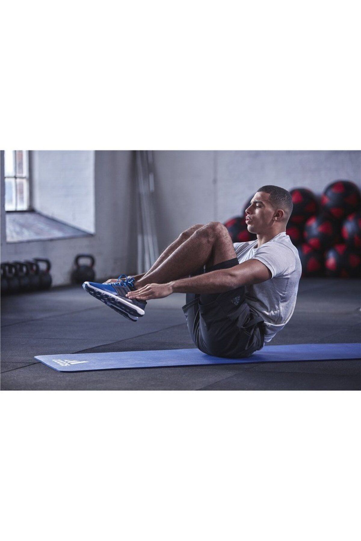 زیرانداز پیلاتس آموزش آبی 7 میلی متر ماتی ADMT 11014BL adidas