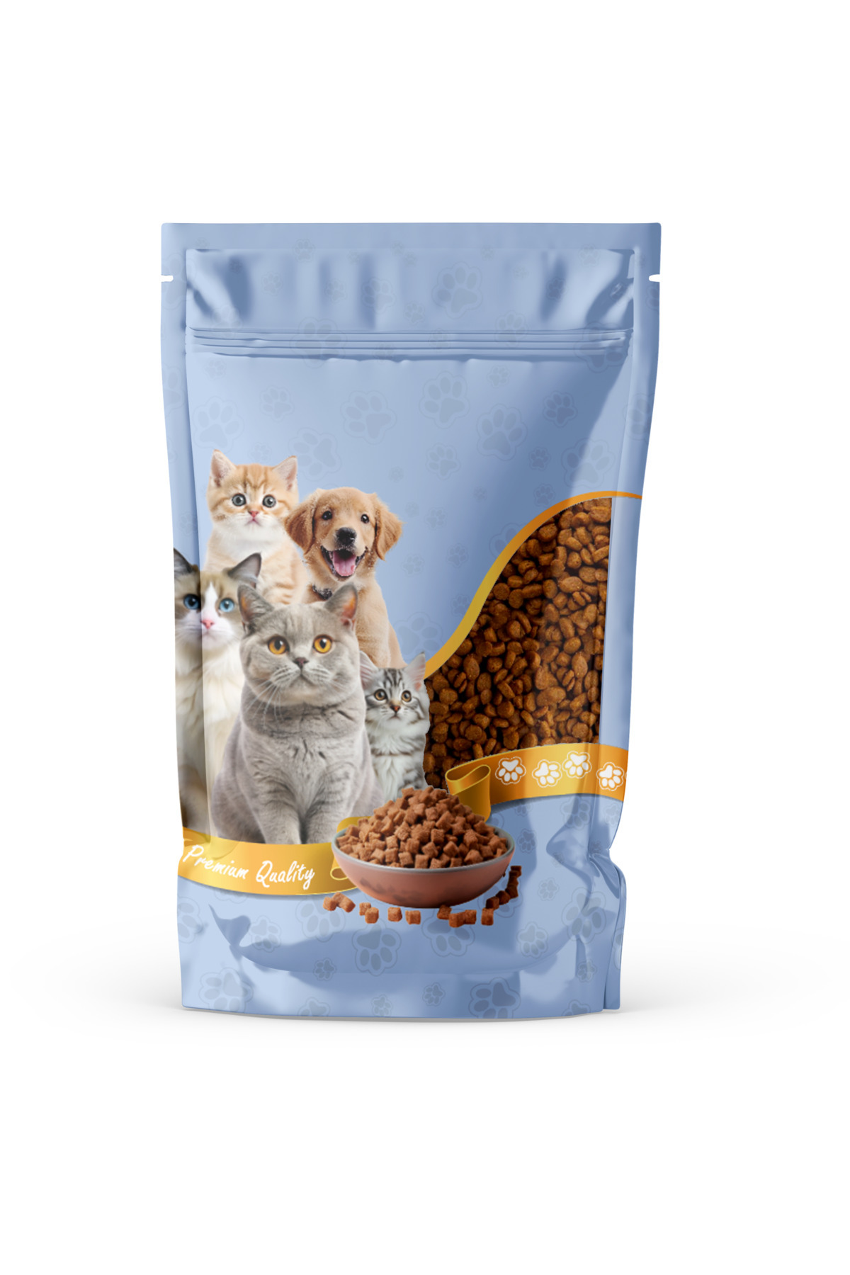 Kolay Ambalaj Petshop Baskılı Pencereli Doypack 21x31 5 Cm 1000 gr 100 Adet