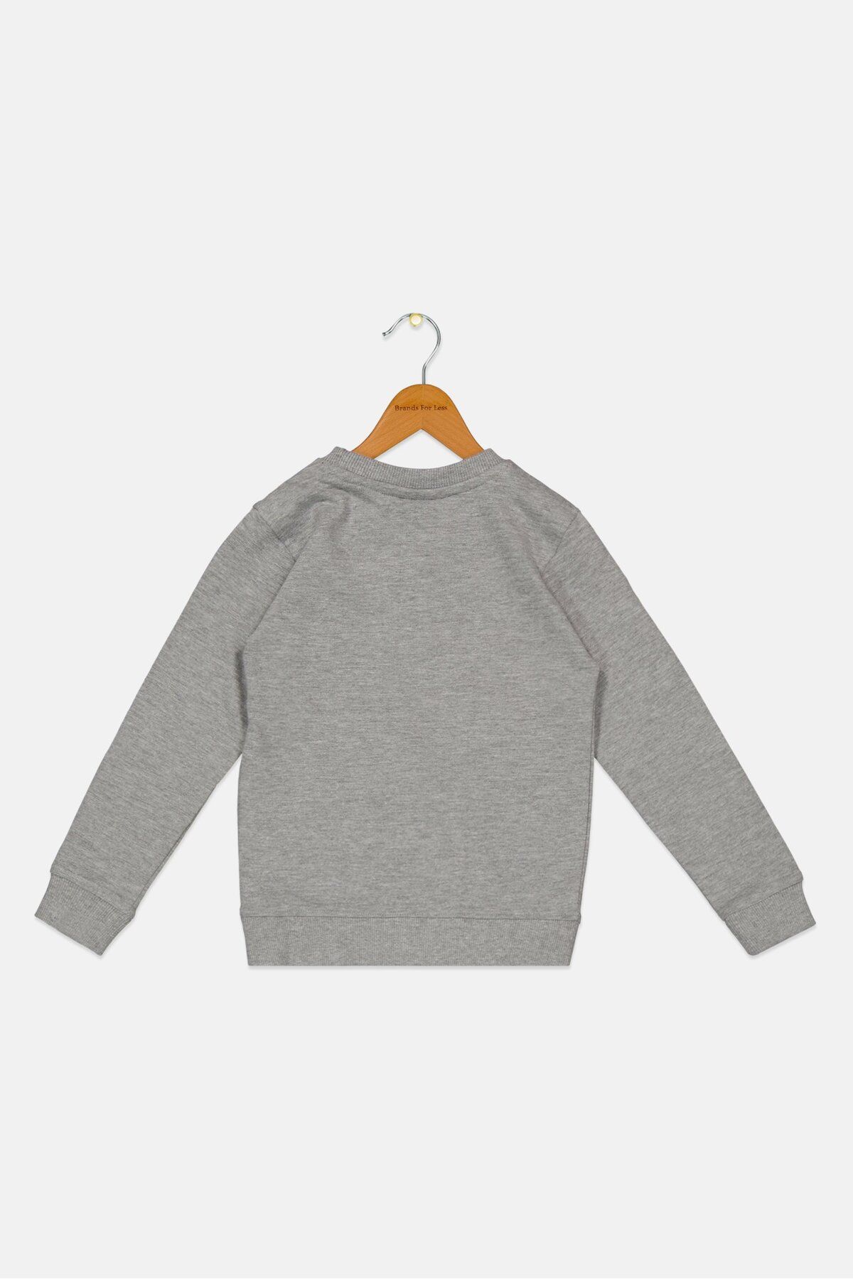 Nautica-Toddlers Boy Embroidered Logo Sweatshirt, Grey 2