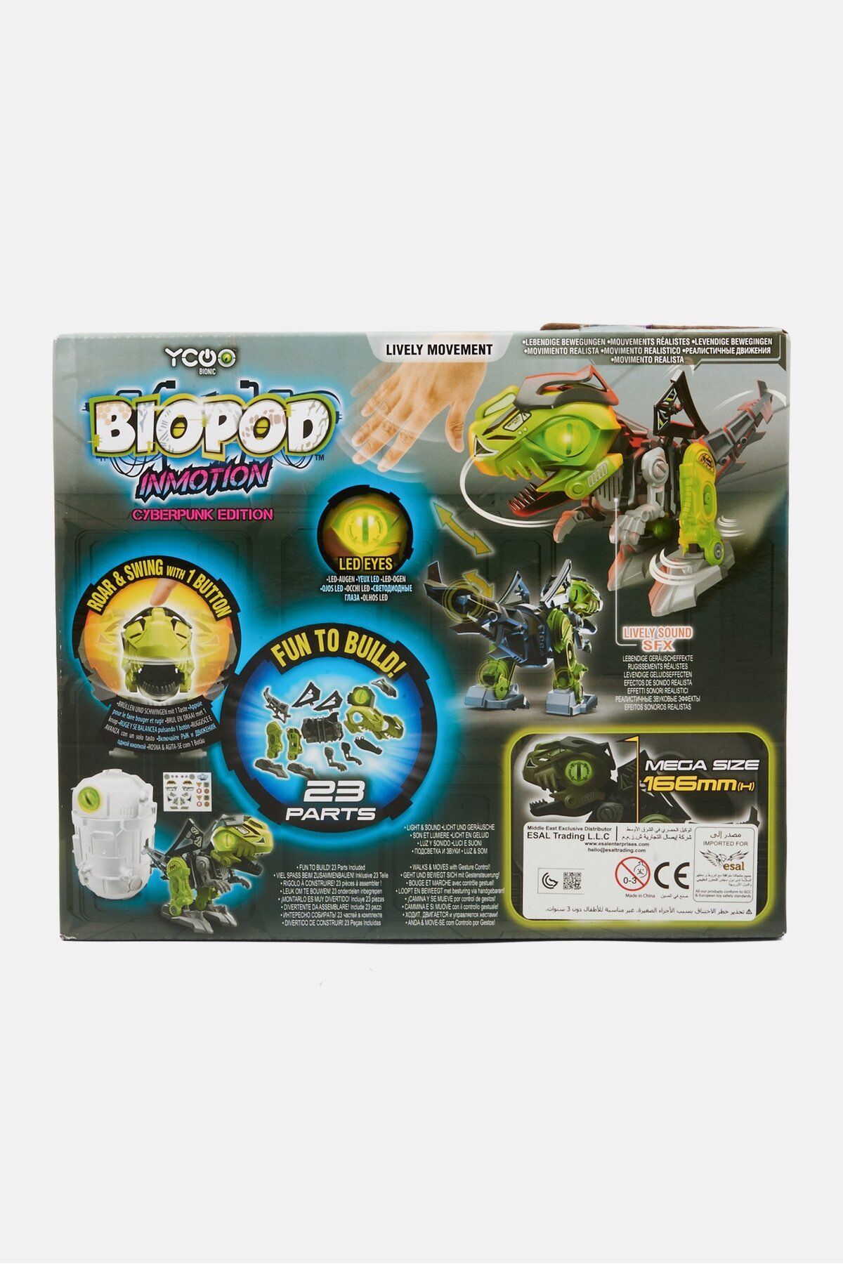 Silverlit-Biopod Cyberpunk Edition Dinosaur Robot By , Blue Combo 3