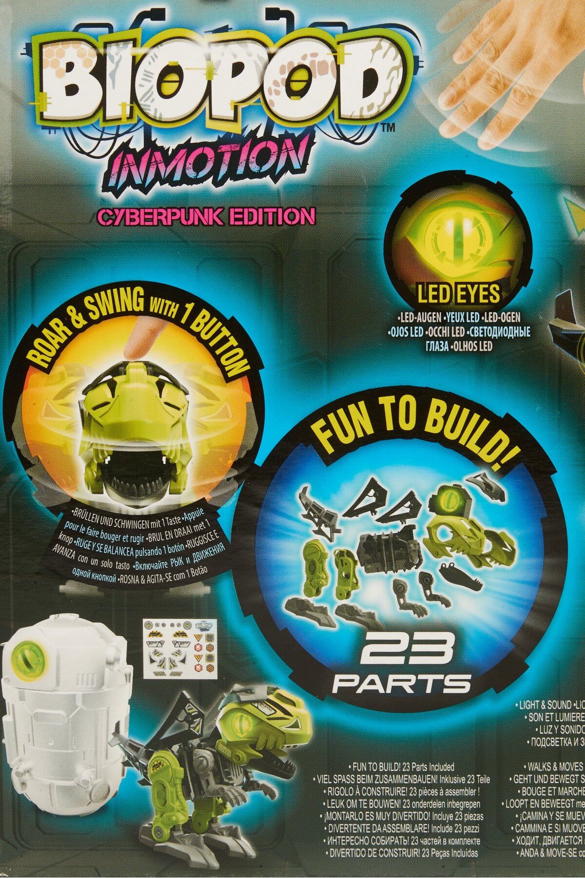 Silverlit-Biopod Cyberpunk Edition Dinosaur Robot By , Blue Combo 7