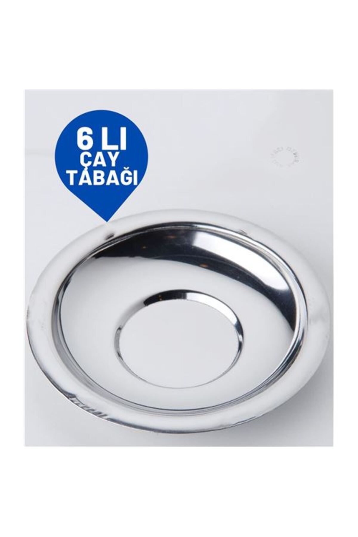 Takaz Global Veneta 6 Adet Metal Çay Tabağı Seti  717972