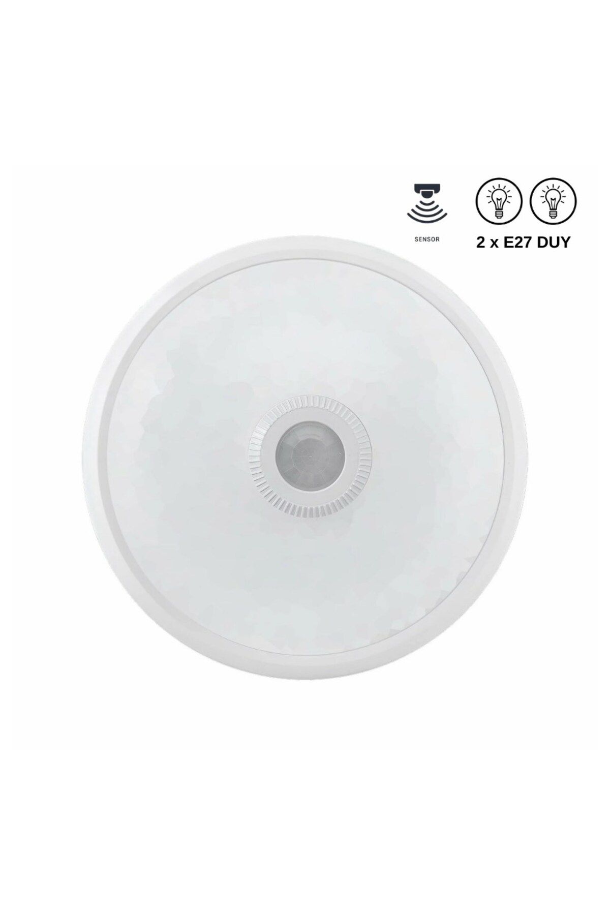 AC AYDINLATMA-Plastic Luminaire with 2 Lampholders and Motion Sensor (E27 Lampholder) 2