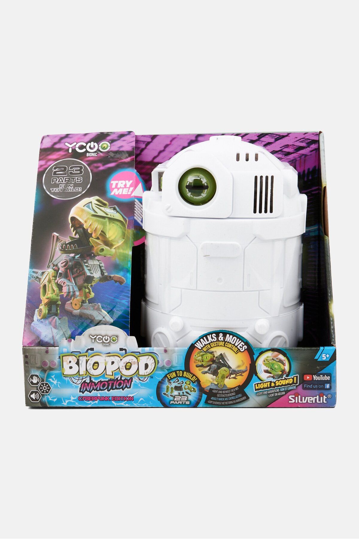 Silverlit-Biopod Cyberpunk Edition Dinosaur Robot By , Blue Combo 2