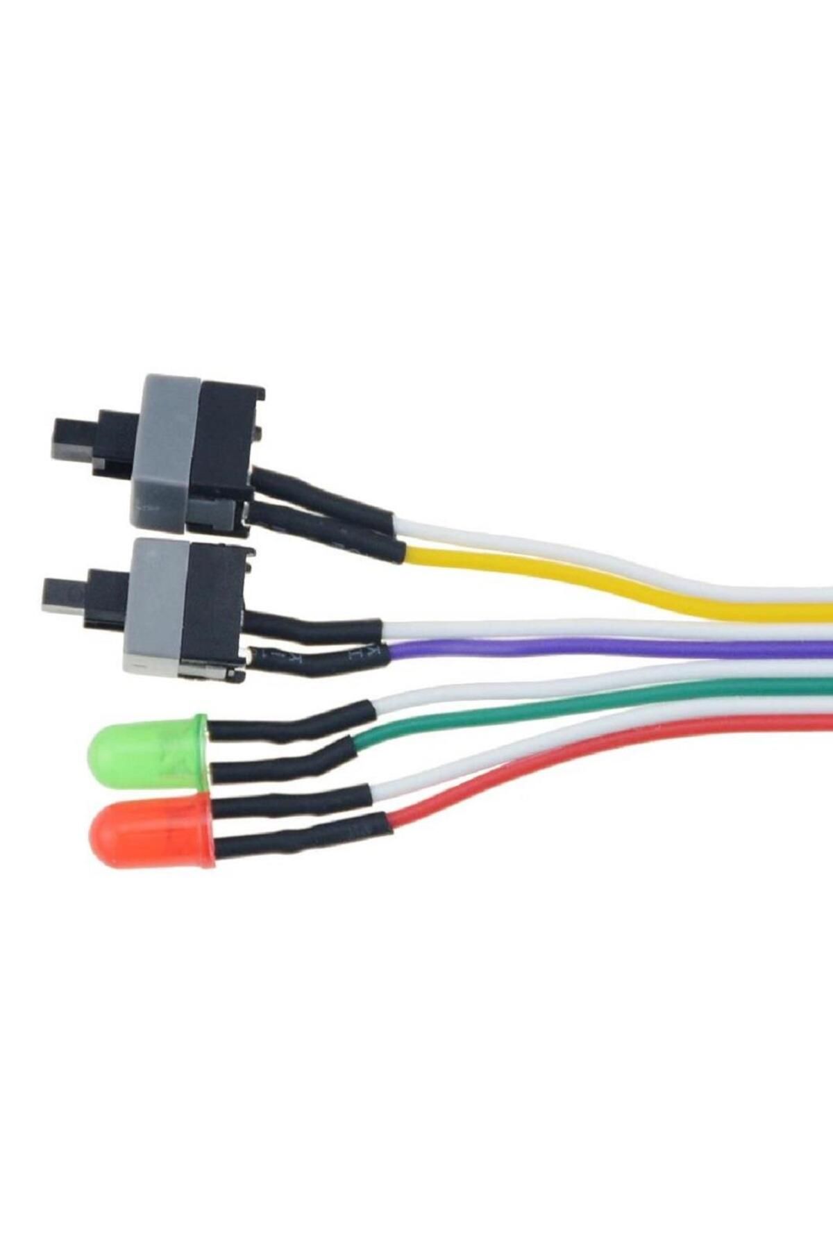 Ancheyn-كابل طاقة اللوحة الرئيسية مع زر تشغيل وإيقاف إعادة الضبط بإضاءة LED، مفتاح تشغيل 5064 3
