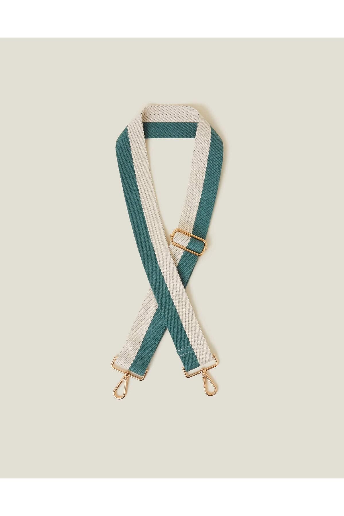 Accessorize İki Renkli Çizgili Dokuma Çanta Askısı