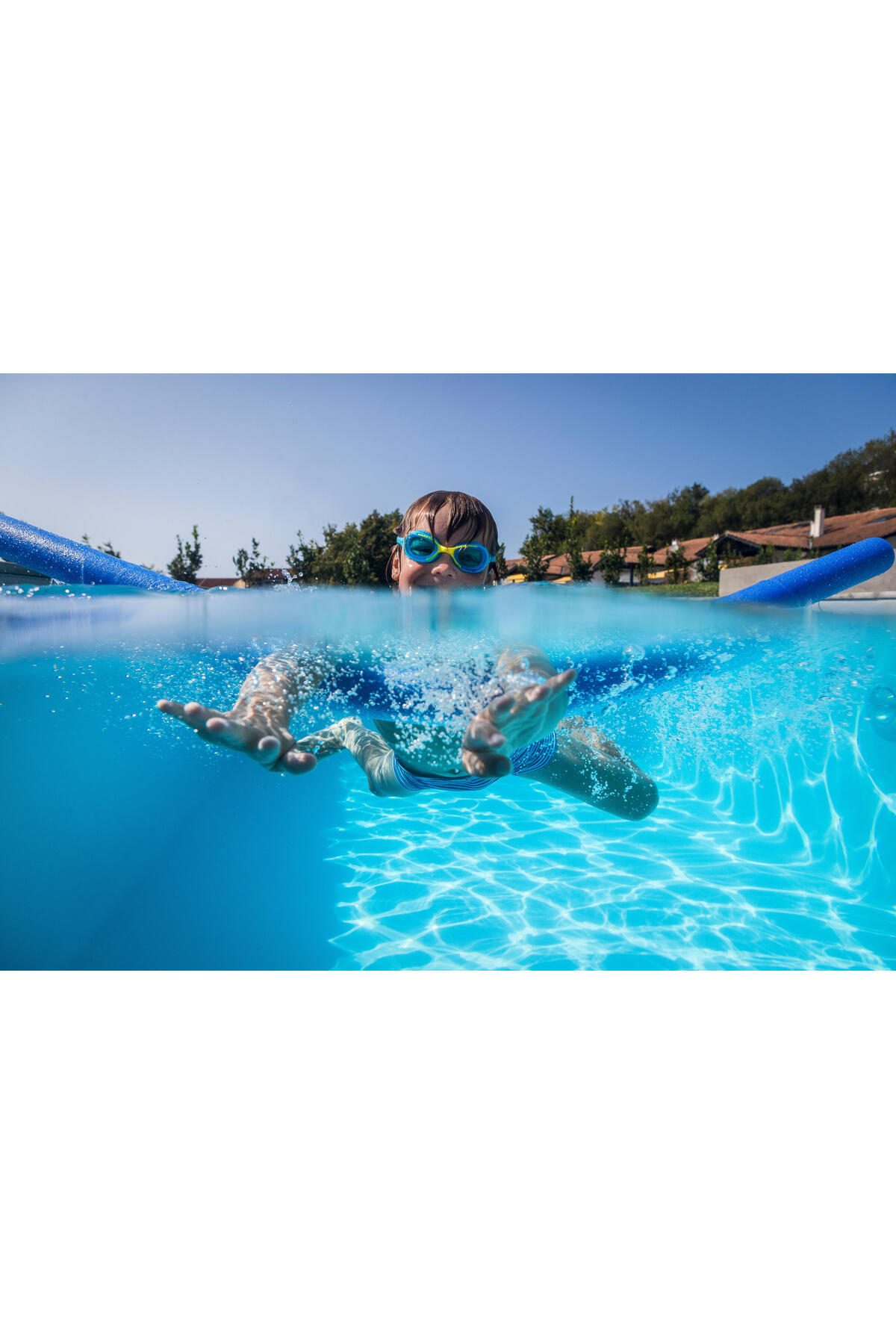 Decathlon-معكرونة حمام سباحة رغوية من نابايجي - 118 سم - أزرق 4