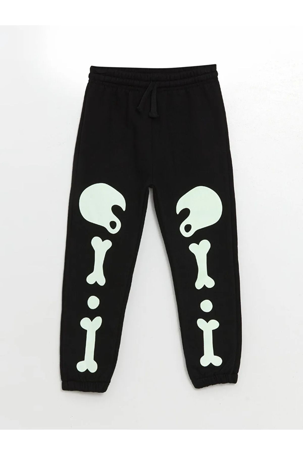 LC Waikiki Lcw Dziecięcy Nowy Czarny H12 Elastyczny Pas Drukowany Dziecięcy Chłopięcy Dres Jogger Spodnie Mężczyzna - 12-18 miesięcy