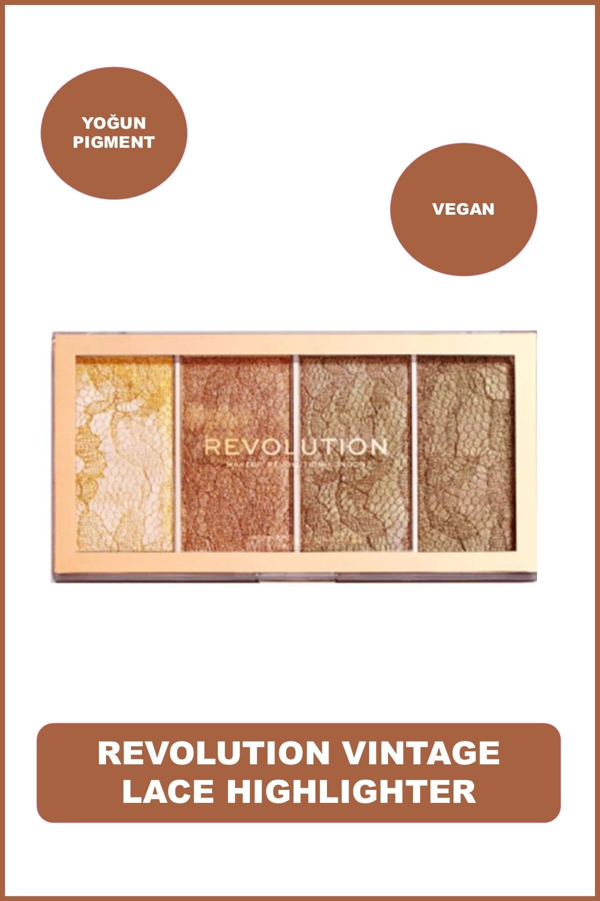 Revolution Vintage Lace Highlighter Palette Aydınlatıcı Paleti