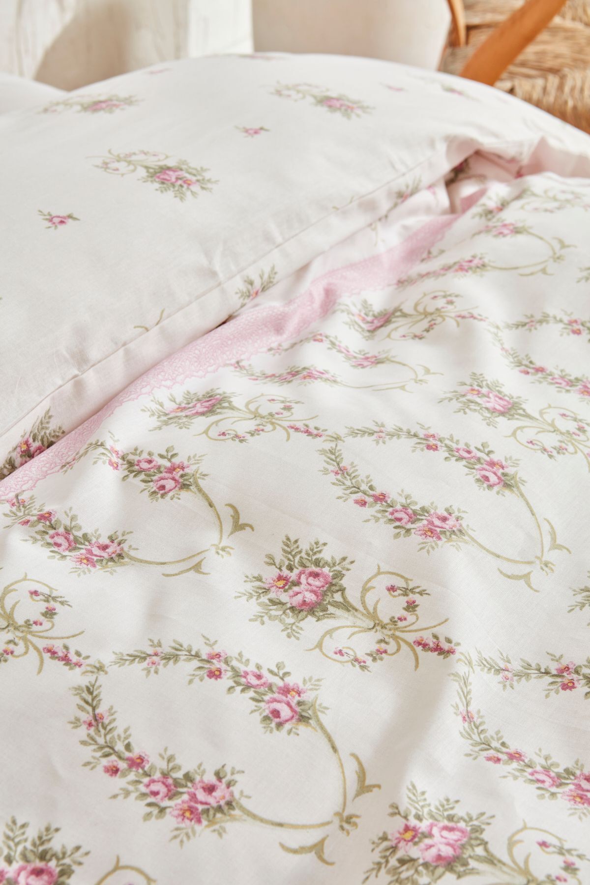 Karaca Home Alfia Pudra %100 Pamuk Çift Kişilik Nevresim Takımı fotoğrafı 5 (önizleme)