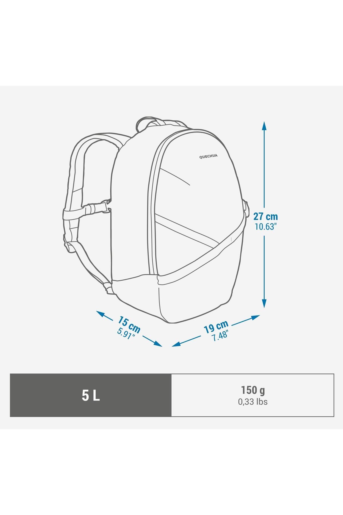 Decathlon-حقيبة ظهر للأطفال في الهواء الطلق Quechua 2/6 سنوات 5 لتر أخضر Mh100 6