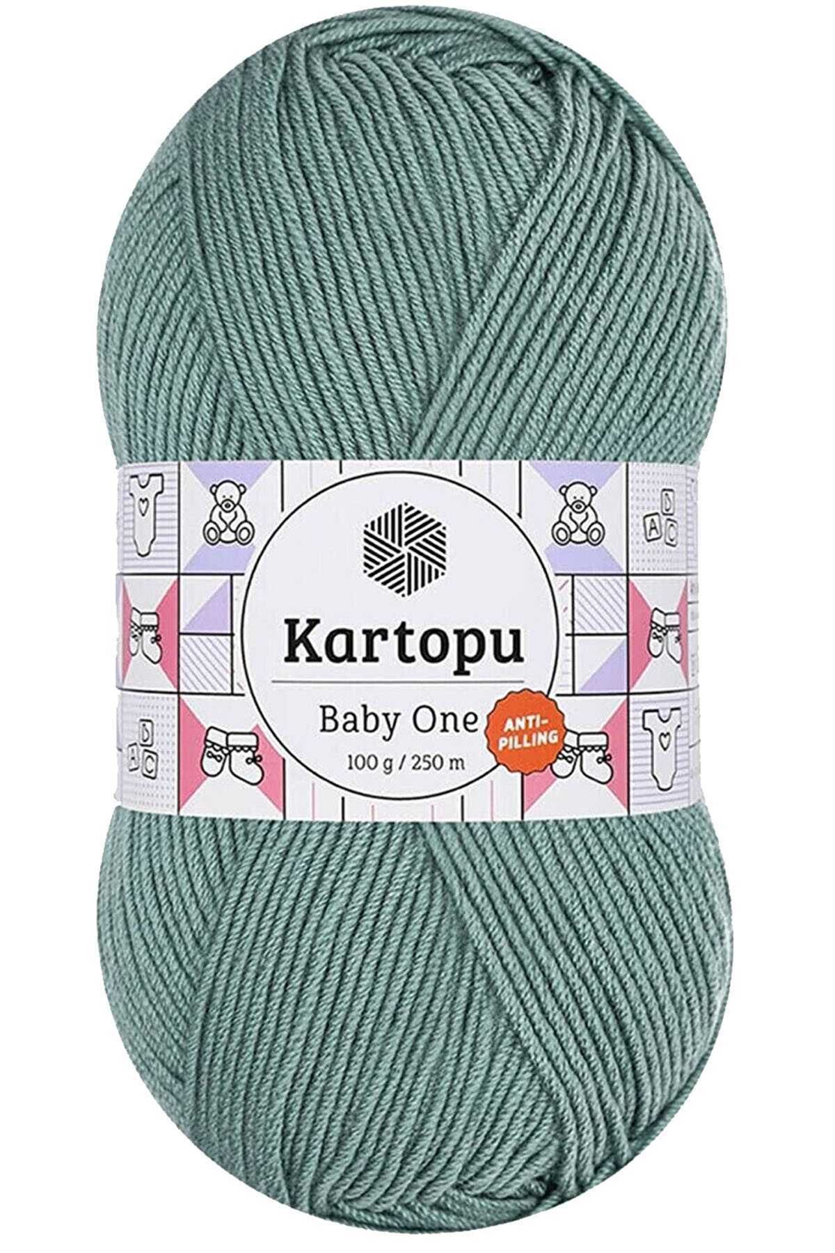 Kartopu 1 Adet Baby One Tüylenmeyen El Örgü İpi Yünü Azur K493