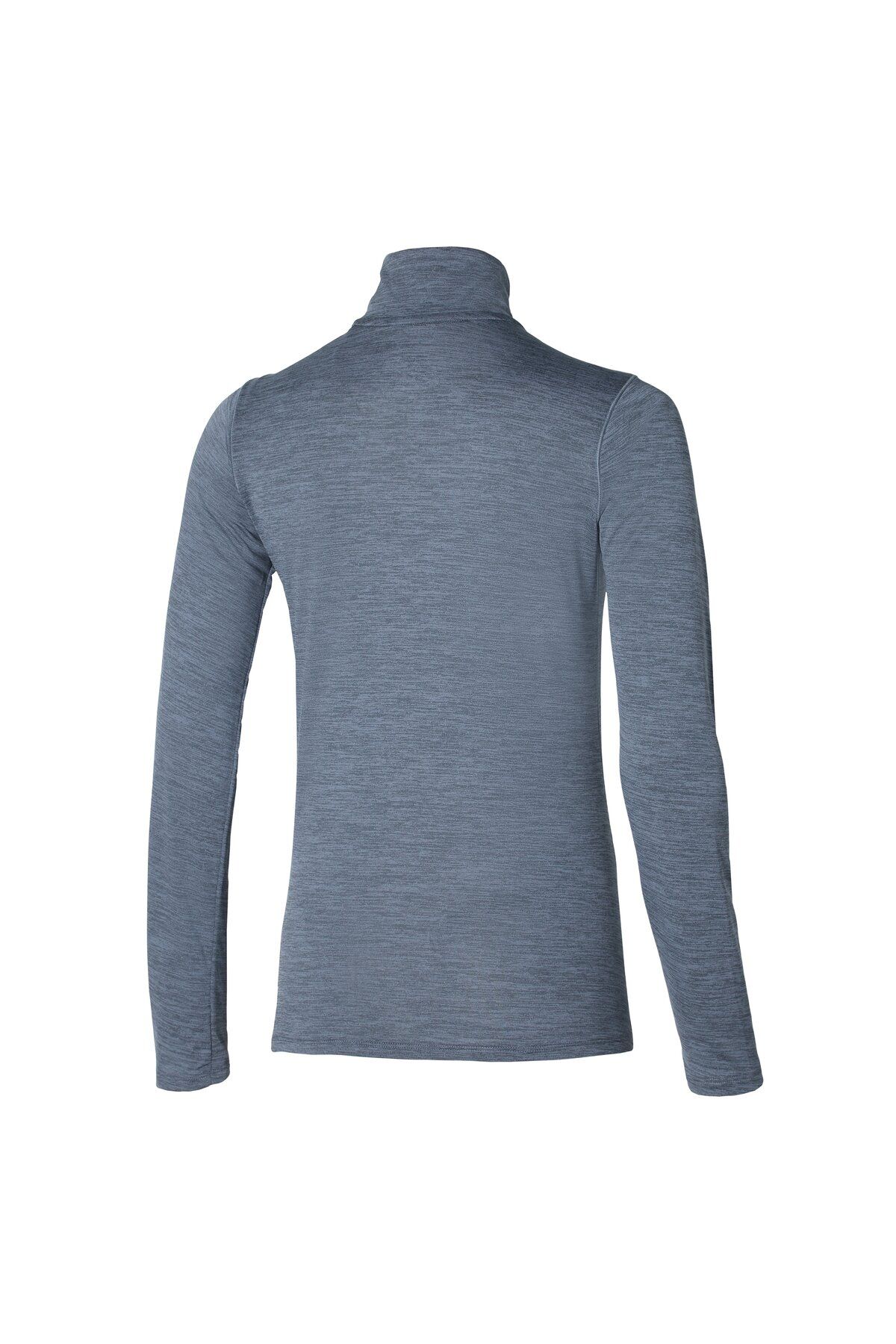 سویشرت ورزشی خاکستری زنانه آستین بلند Impulse Core Liff Zippered Sweatshirt Grey Mizuno