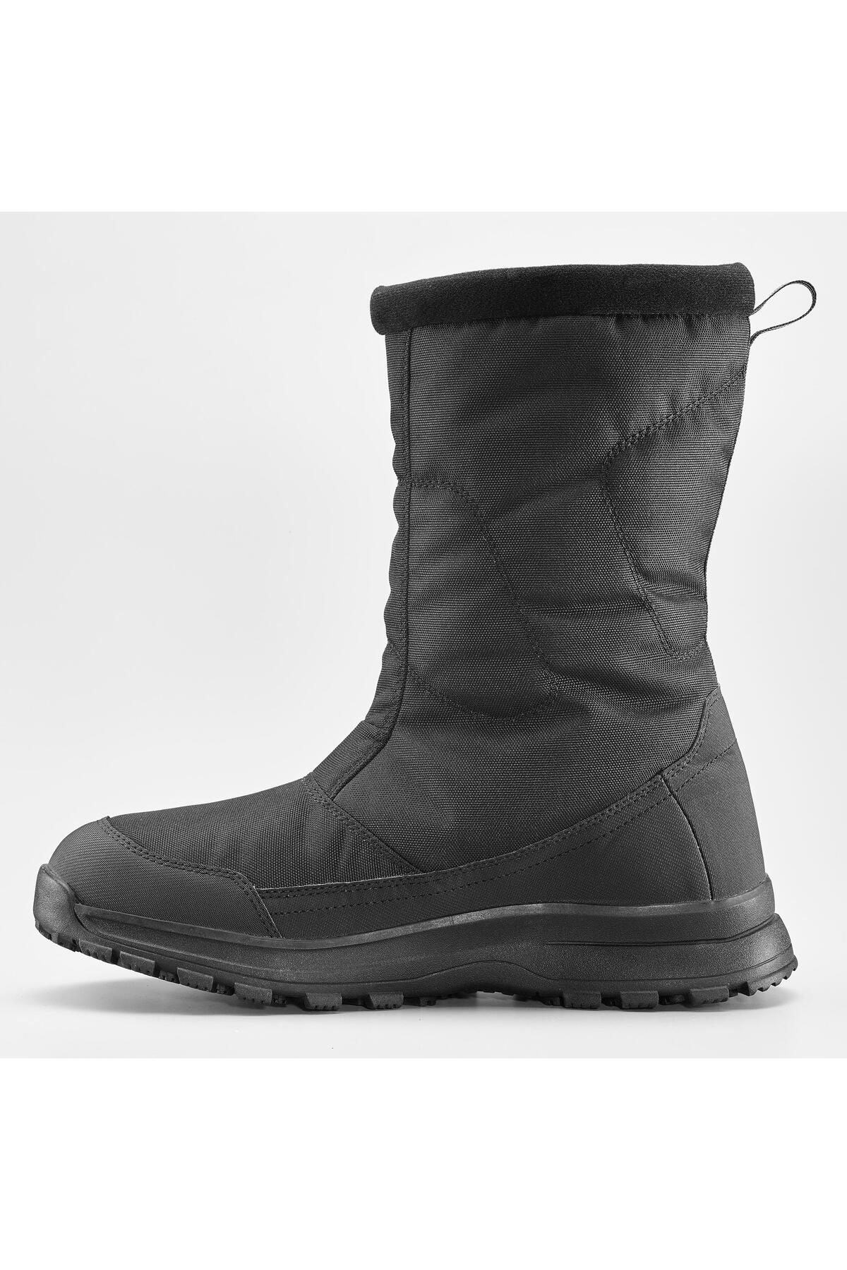 Decathlon  Erkek Su Geçirmez Outdoor Kar Botu - Siyah - Sh100 Zip - Görsel 3