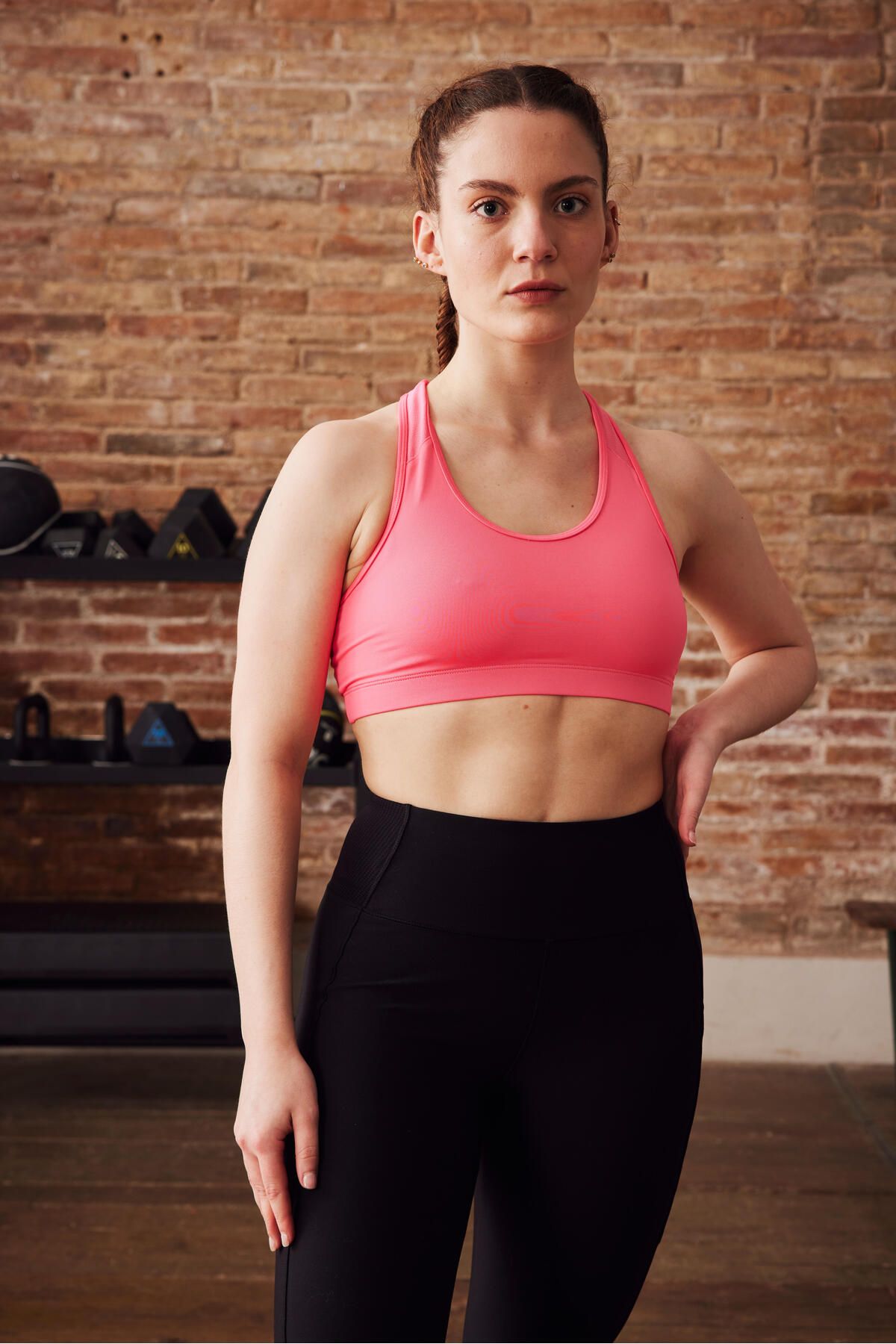 Decathlon جوراب شلواری اسپرت مشکی زنانه 120 - Fitness Cardio