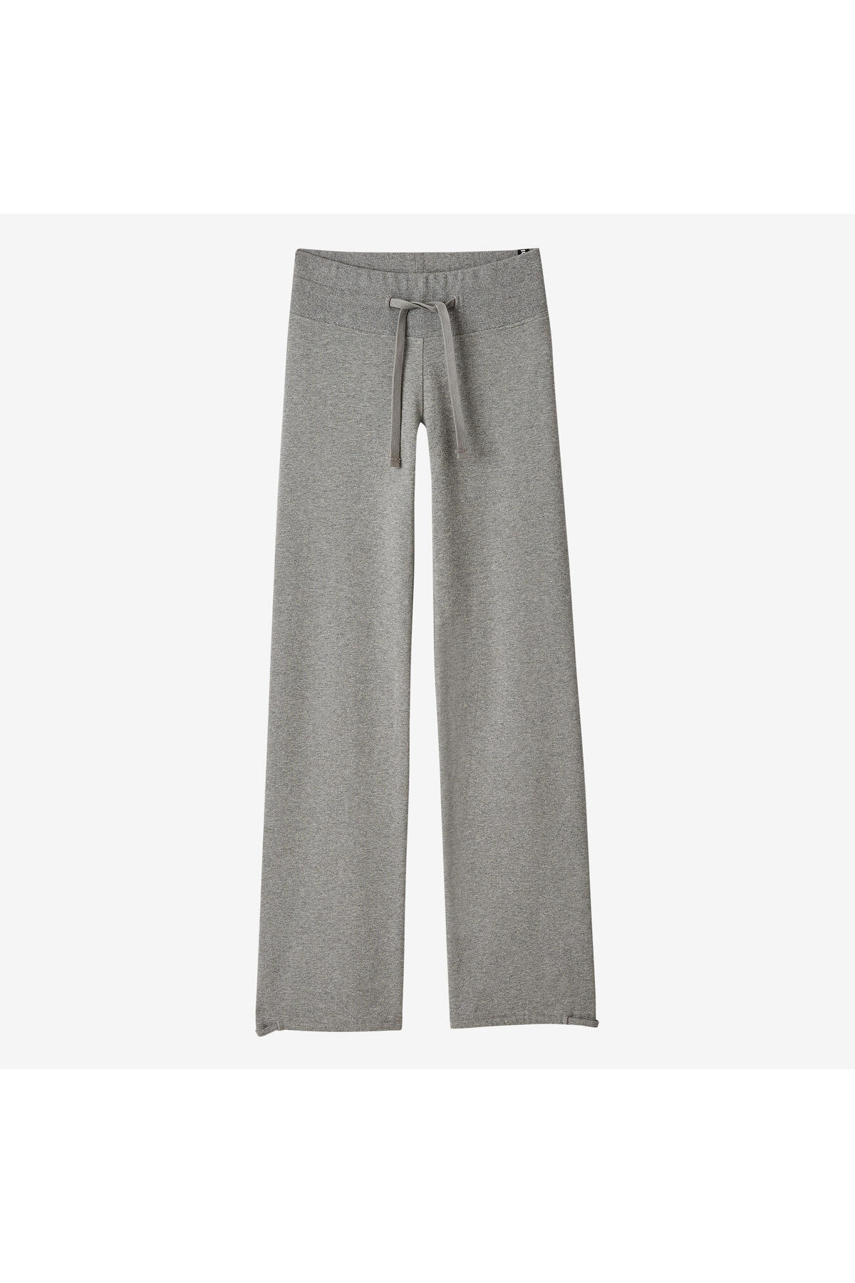 Decathlon  Kadın Alacalı Gri Pamuklu Regular Spor Taytı 500 - Pilates - Görsel 9