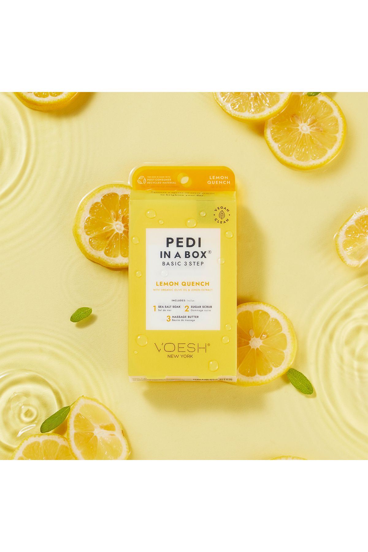 New York Pedi In A Box پایه پدیکور 3 مرحله ای لیمو Voesh