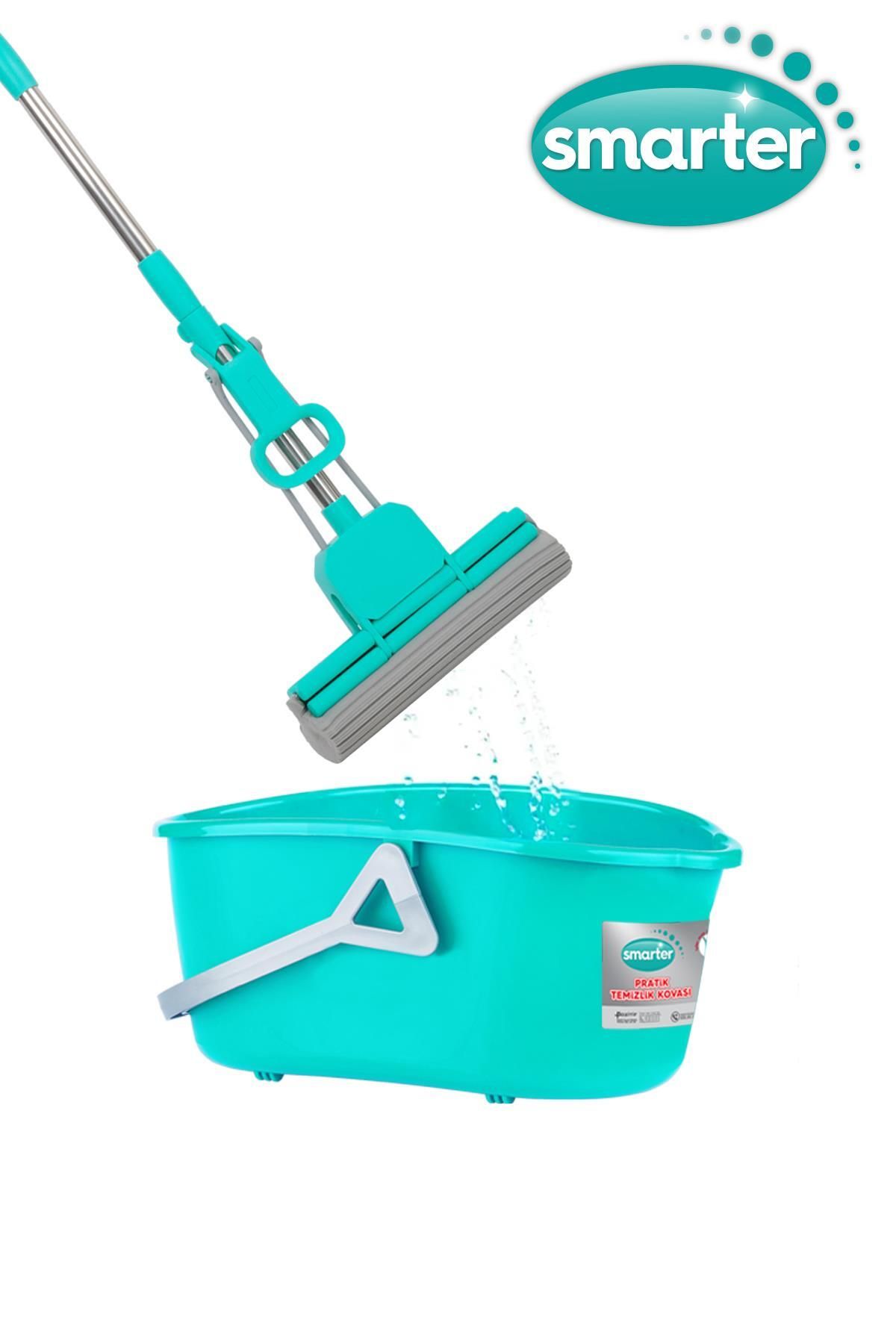 SMARTER-Double Squeeze Practical Mop Practical Bucket Mop Mop Cleaning Set 2