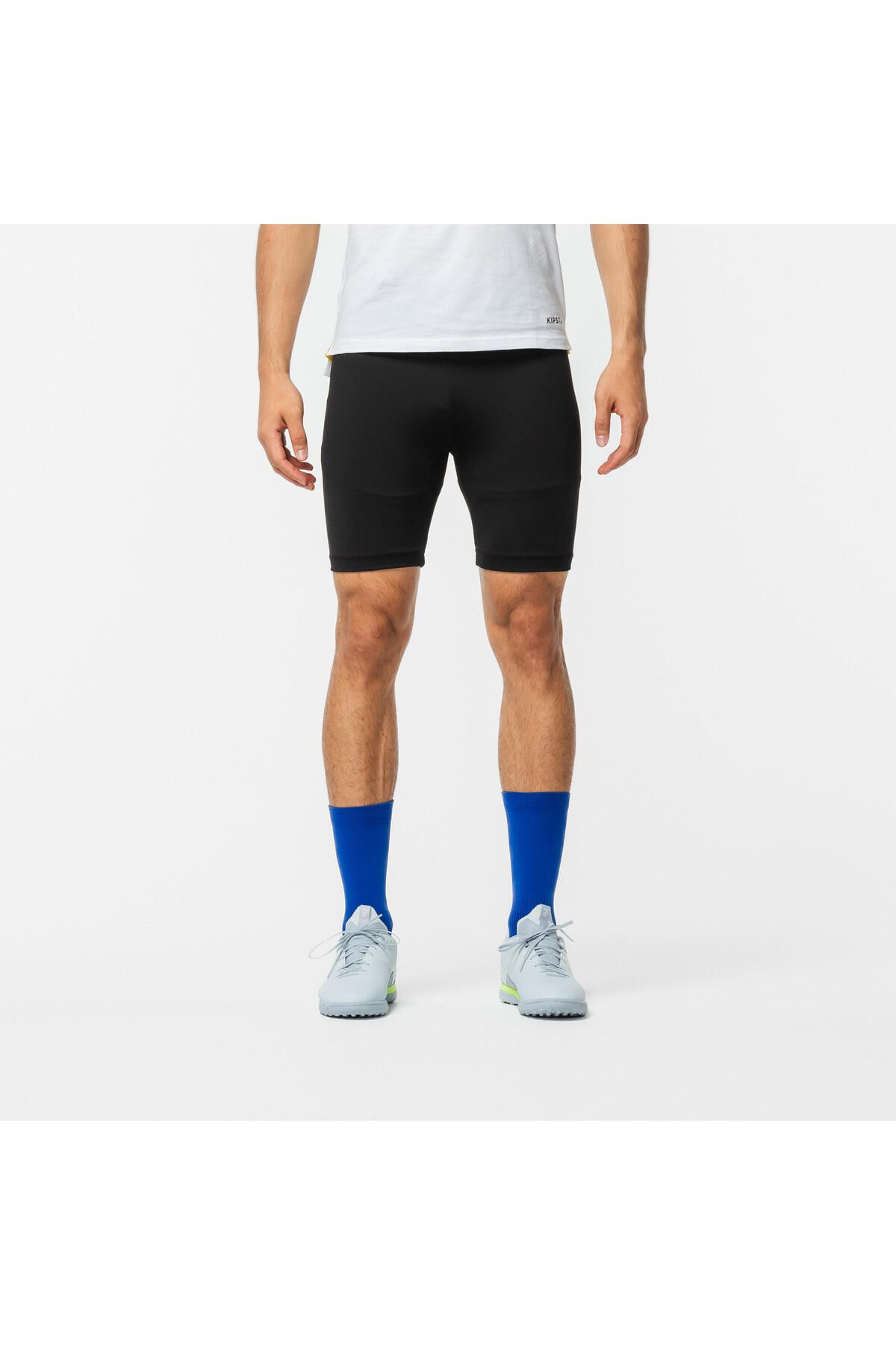 Decathlon-Keepcomfort 100 Black Adult Tights Football Shorts 5