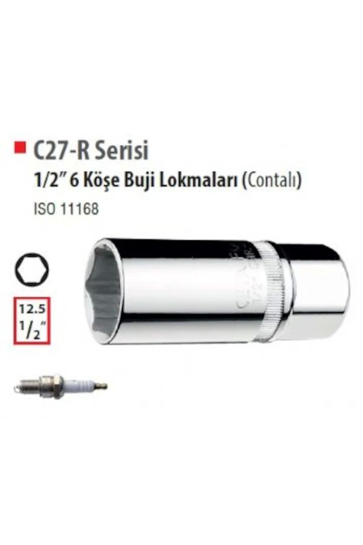 CETA FORM-C27-r16 16 Mm Spark Plug Socket - 1/2'' (with Seal) 2