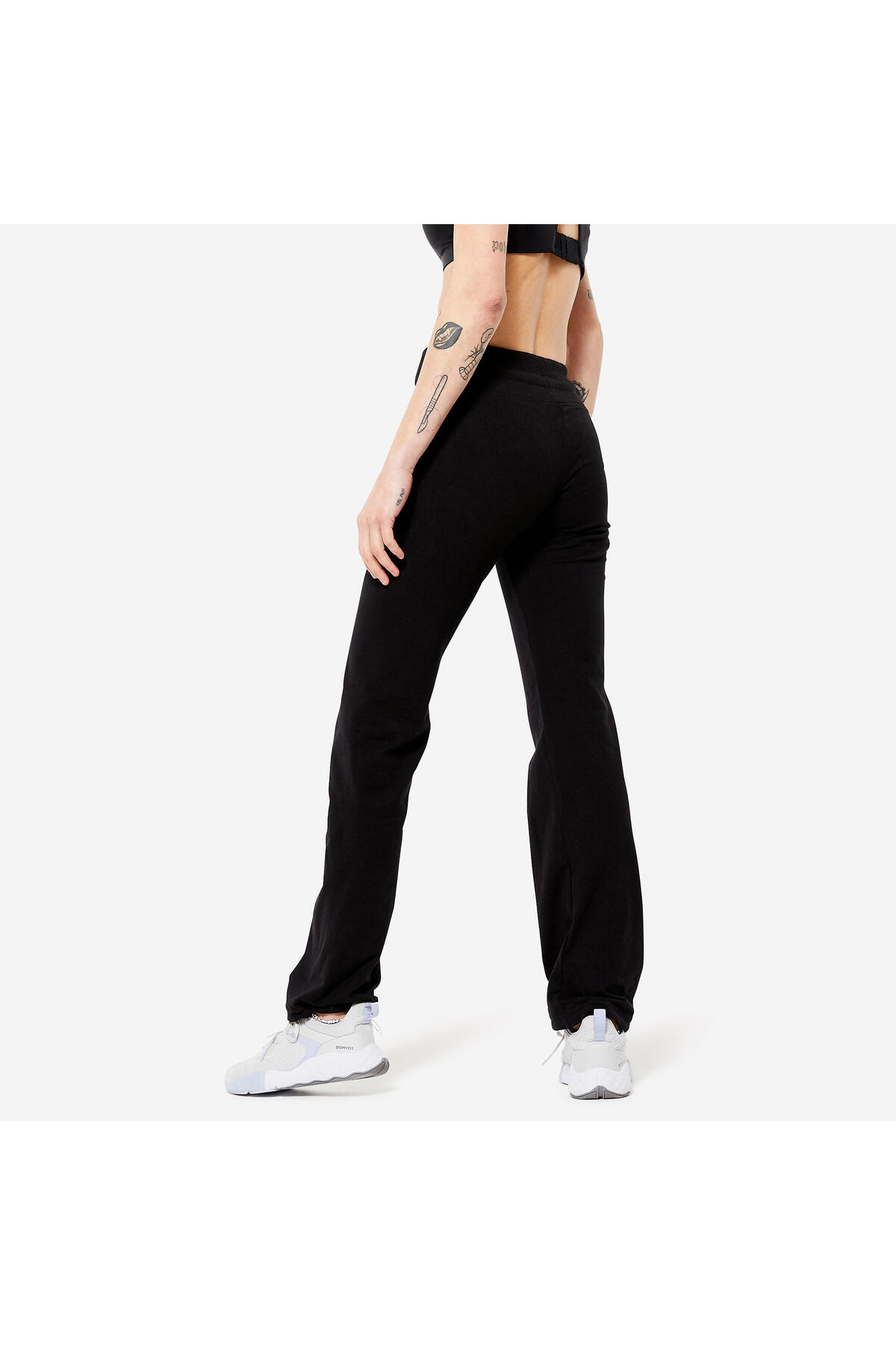 Decathlon Kadın Siyah Regular Spor Taytı 500 - Pilates görsel 4