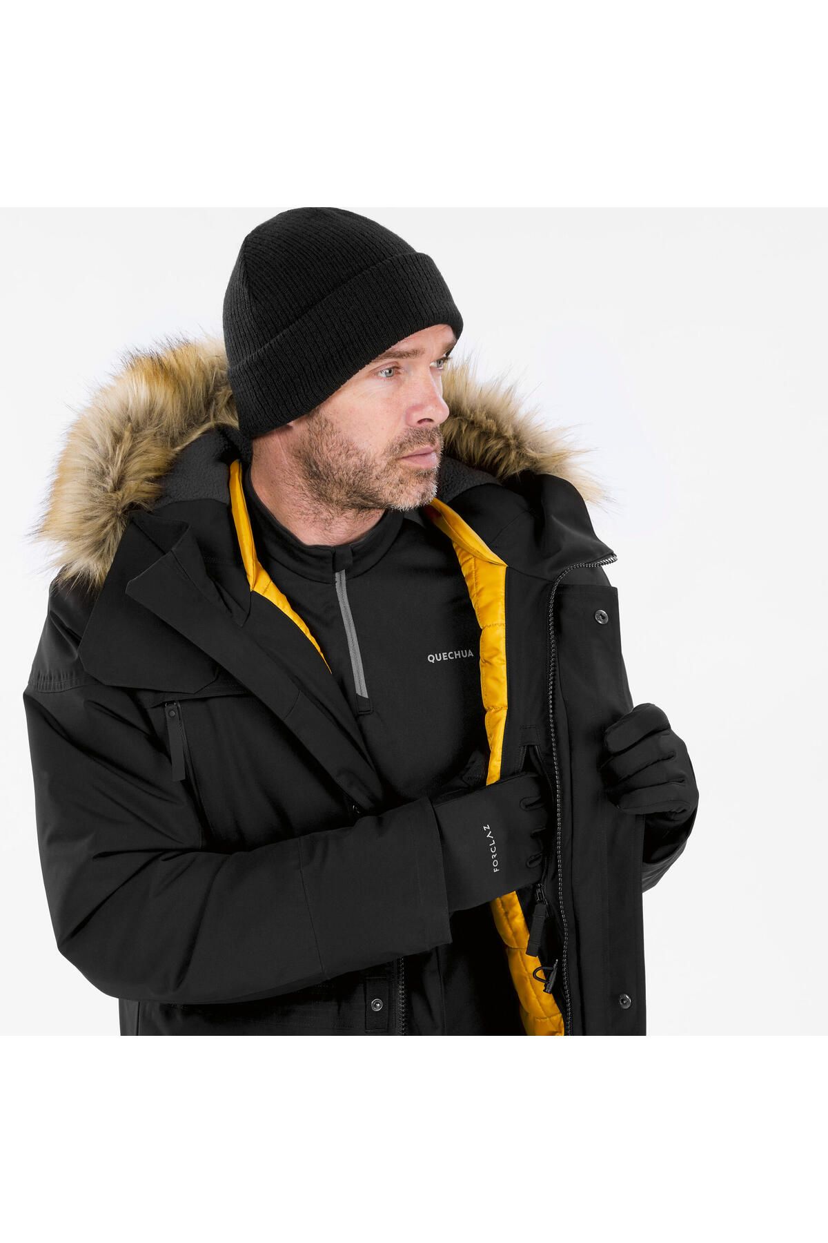 Decathlon کت ضد آب مردانه برفی / زمستانی - مشکی Sh900 -20°c