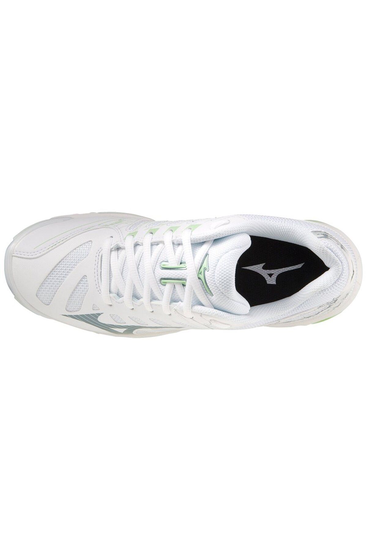 کفش والیبال سفید زنانه ولتاژ موج Mizuno