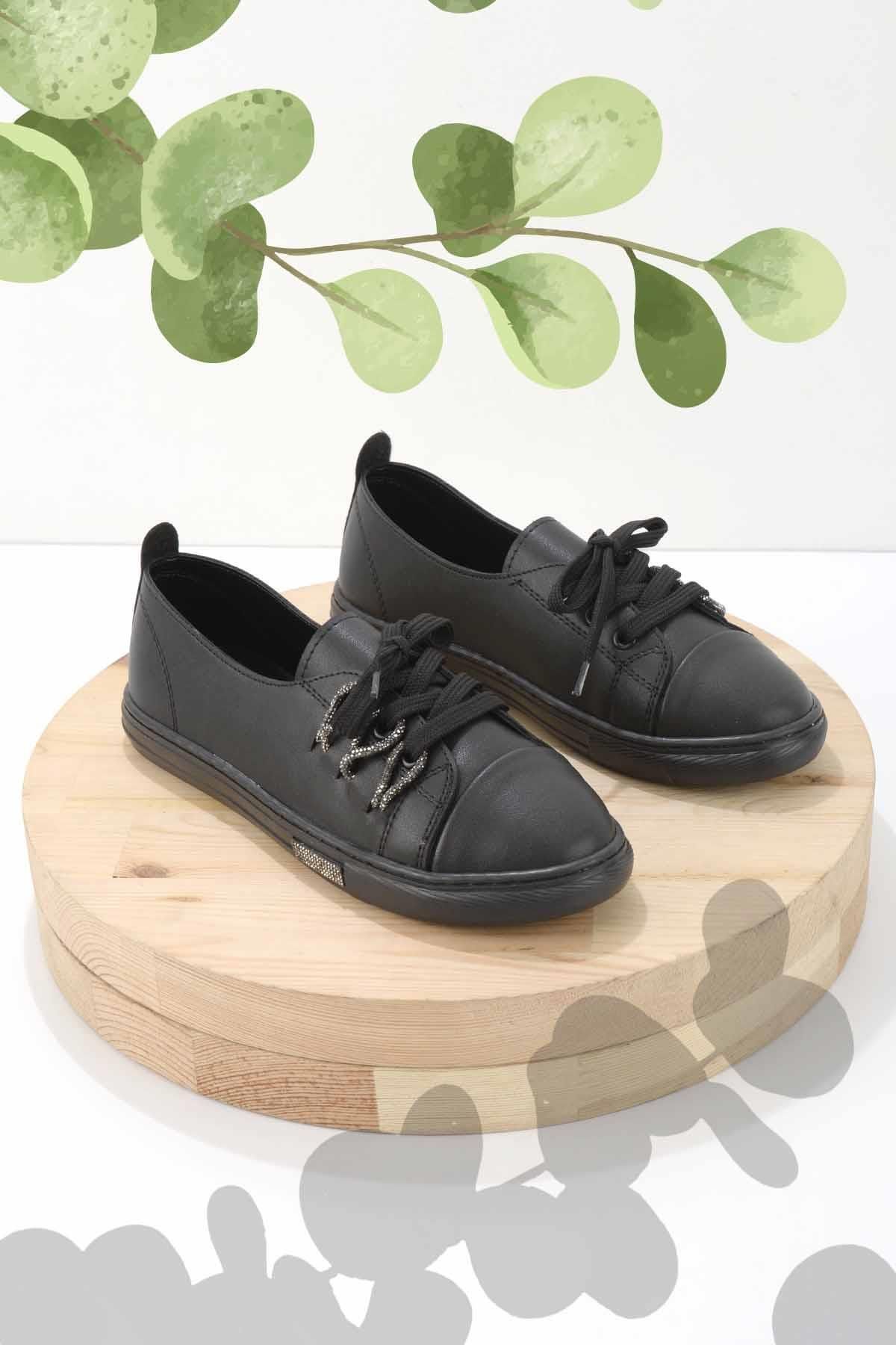 Bambi-Women's Black Casual Shoes K01855000209 1