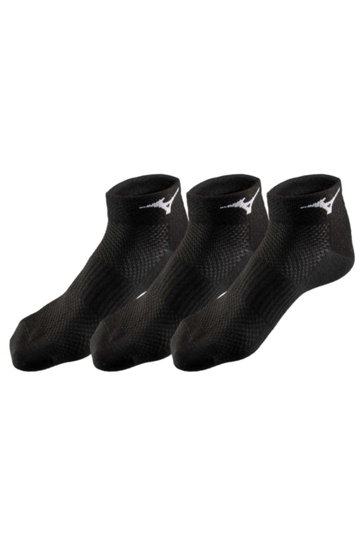 MIZUNO-Training Mid 3p Unisex Socks Black 2