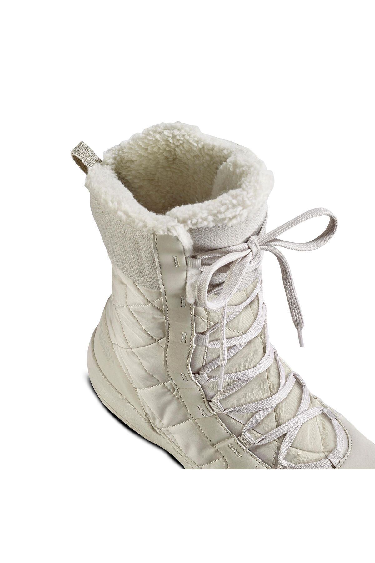 Decathlon-Beige Women's Outdoor Snow Boots - Waterproof, Lace-Up, Sh500 High 6