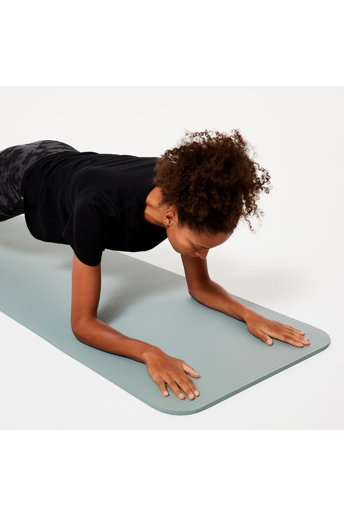 Decathlon-Domyos Fitness Mat - 15 mm - Light Green 3