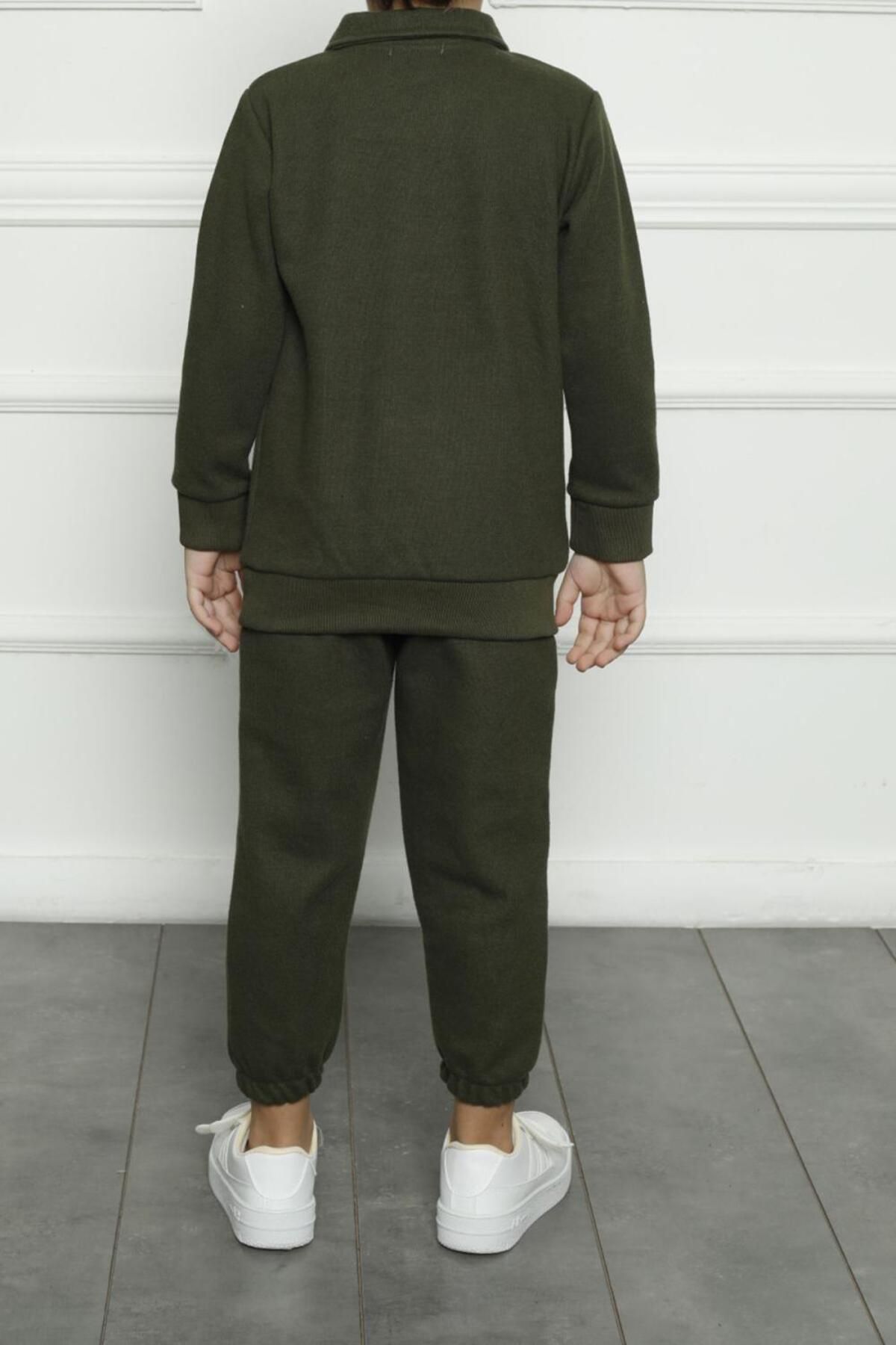 Tom John-Pyjama set - Khaki - Unifarben 4