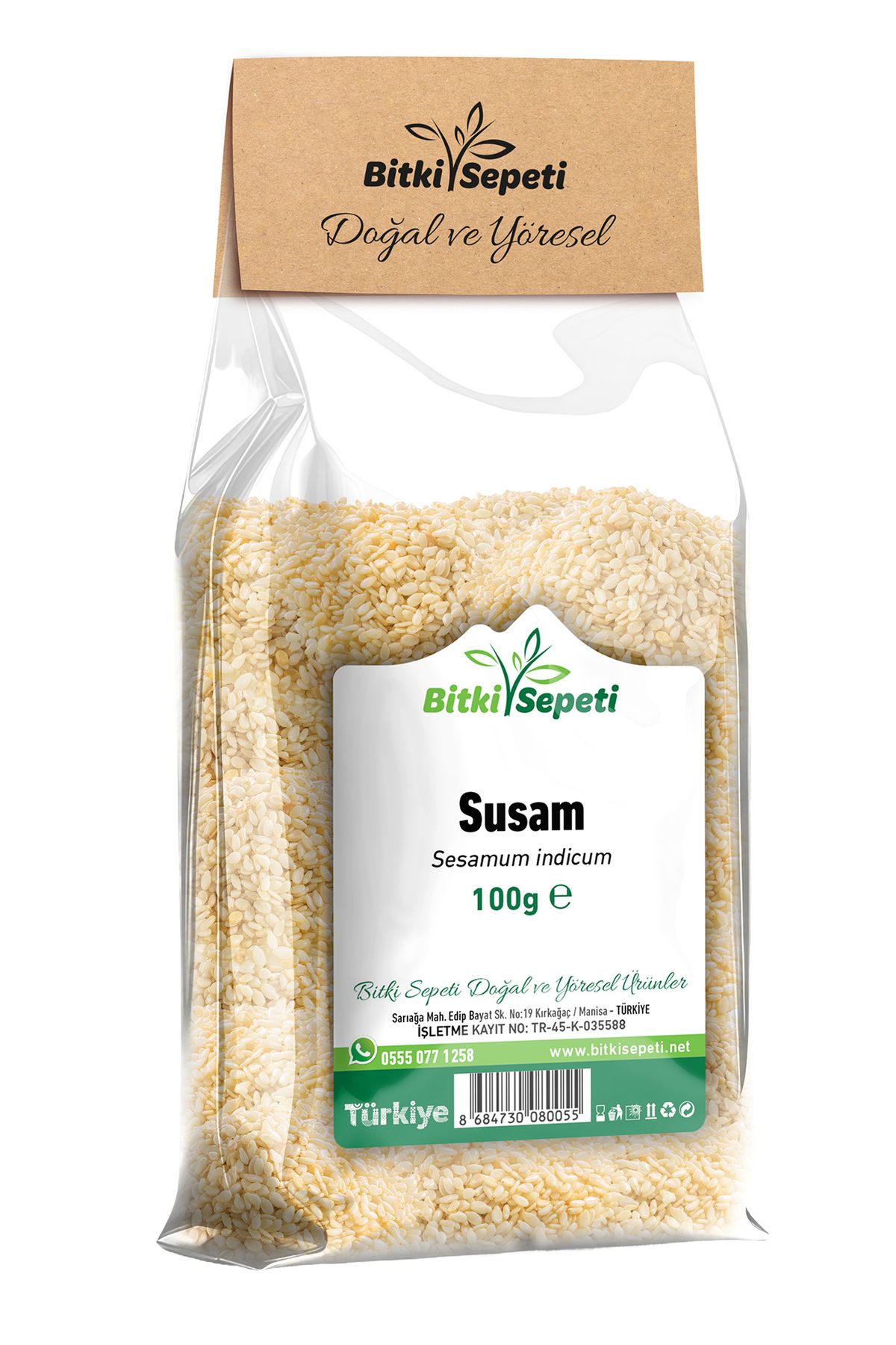 Bitki Sepeti Susam, Sesamum, Sesame, Sesamum indicum, 100 gr