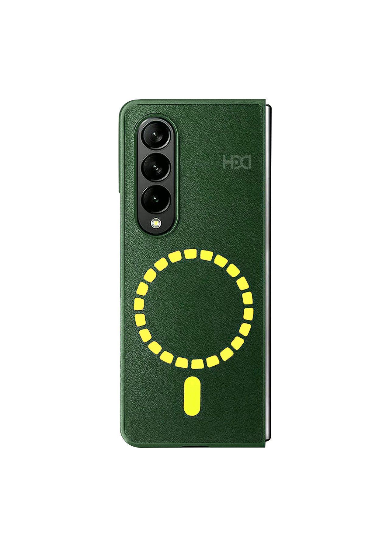 HDD Samsung Galaxy Z Fold 4 Kılıf HBC-156 Forum Magneticsafe Kapak - Koyu Yeşil ZRNET