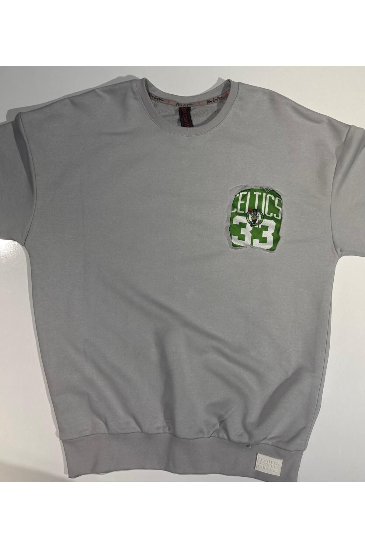 Plus Eighteen SWEAT GRİ 33 CELTICS YEŞİL BASKILI NBA