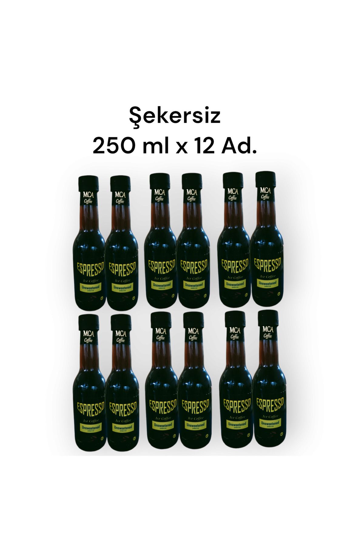 MCA Espresso Soğuk Kahve (ŞEKERSİZ) 250 Mlx12 Adet