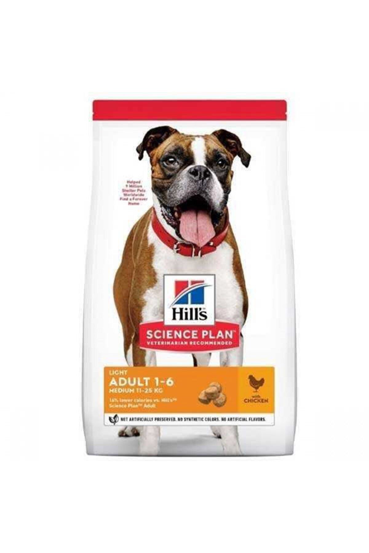 Orqinel Hills Science Plan Light Adult Medium Tavuklu Yetişkin Köpek Maması 14 kg (stt: 10/2024) - Petshopun