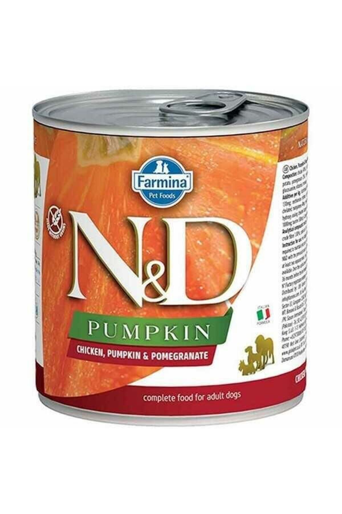 ND N&D Pumpkin Balkabaklı Tavuklu Narlı Tahılsız Yetişkin Köpek Konservesi 285 Gr - Petshopundan