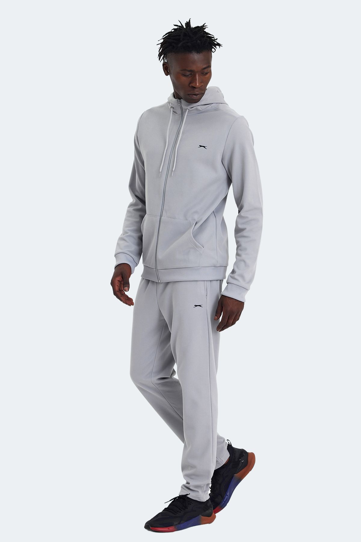 Slazenger-Rich Gray Men's Tracksuit Set 6