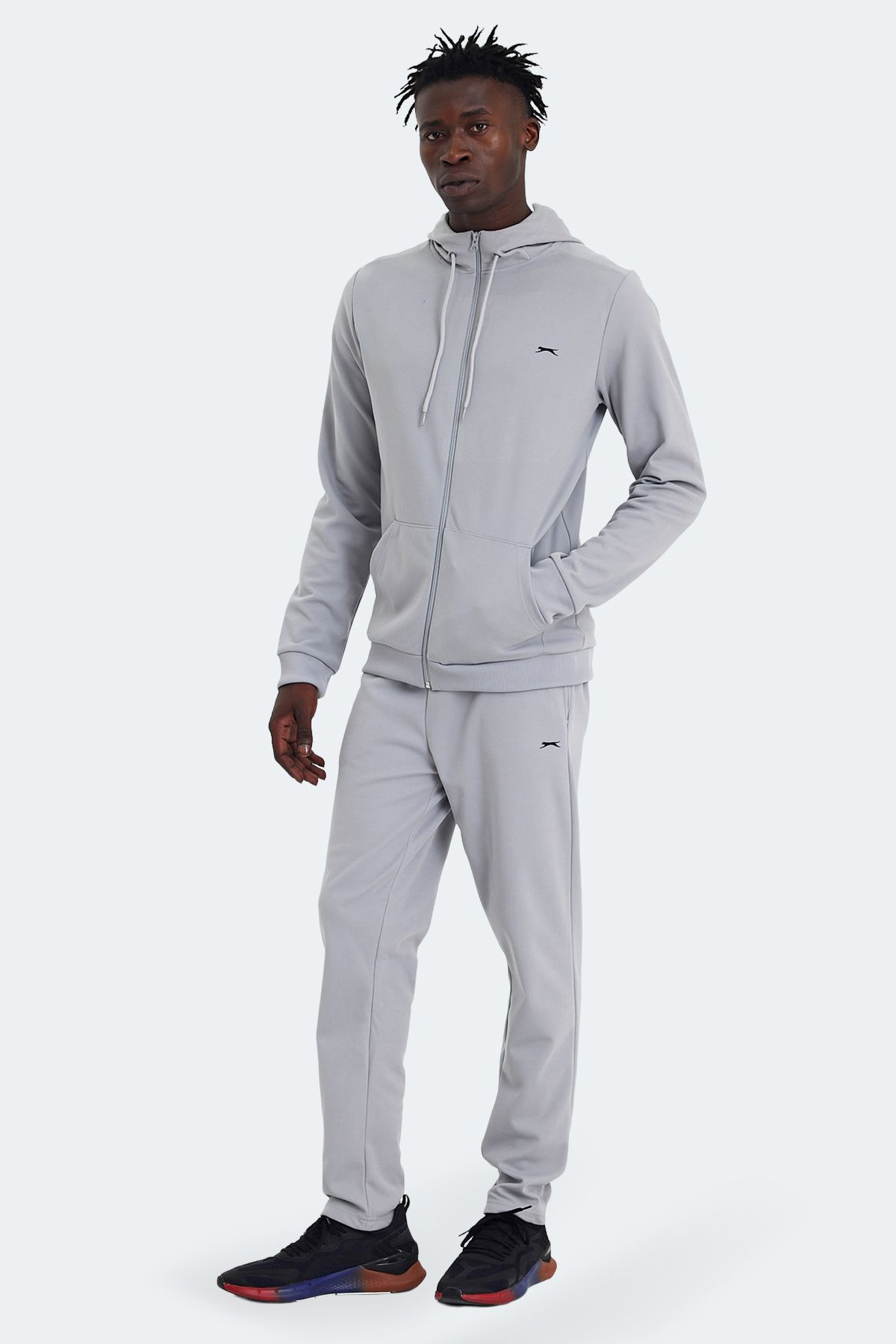 Slazenger-Rich Gray Men's Tracksuit Set 1