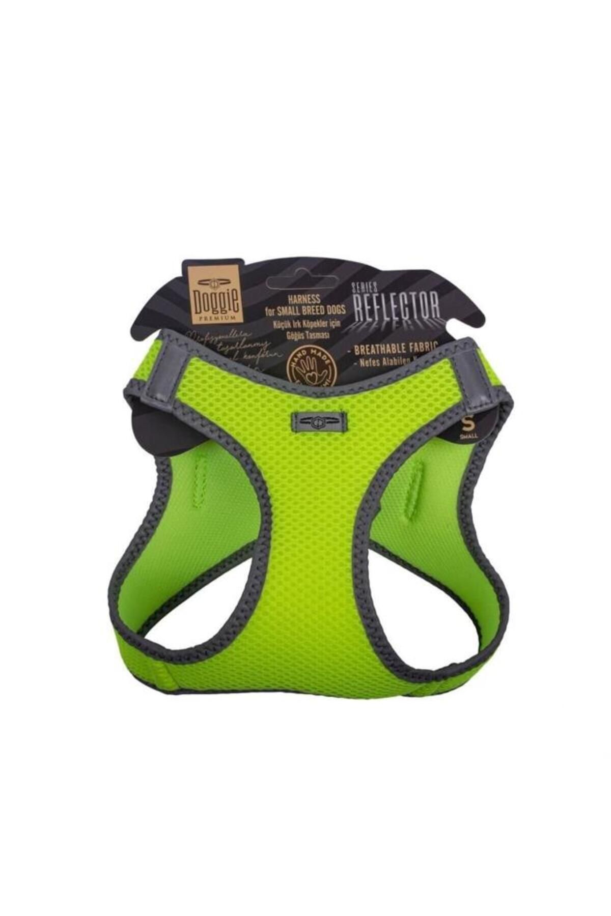 O Dog Doggie Havalı Dokuma Reflektör Küçük Irk Köpek Göğüs Tasması Small Sarı 32-38 Cm - Petshopundan