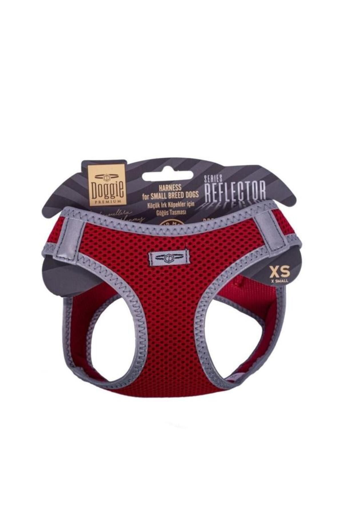 O Dog Doggie Havalı Dokuma Reflektör Küçük Irk Köpek Göğüs Tasması Xsmall Kırmızı 30-34 Cm - Petshopundan