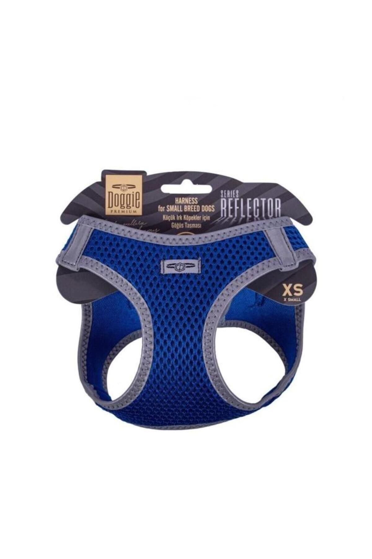 O Dog Doggie Havalı Dokuma Reflektör Küçük Irk Köpek Göğüs Tasması Xsmall Mavi 30-34 Cm - Petshopundan