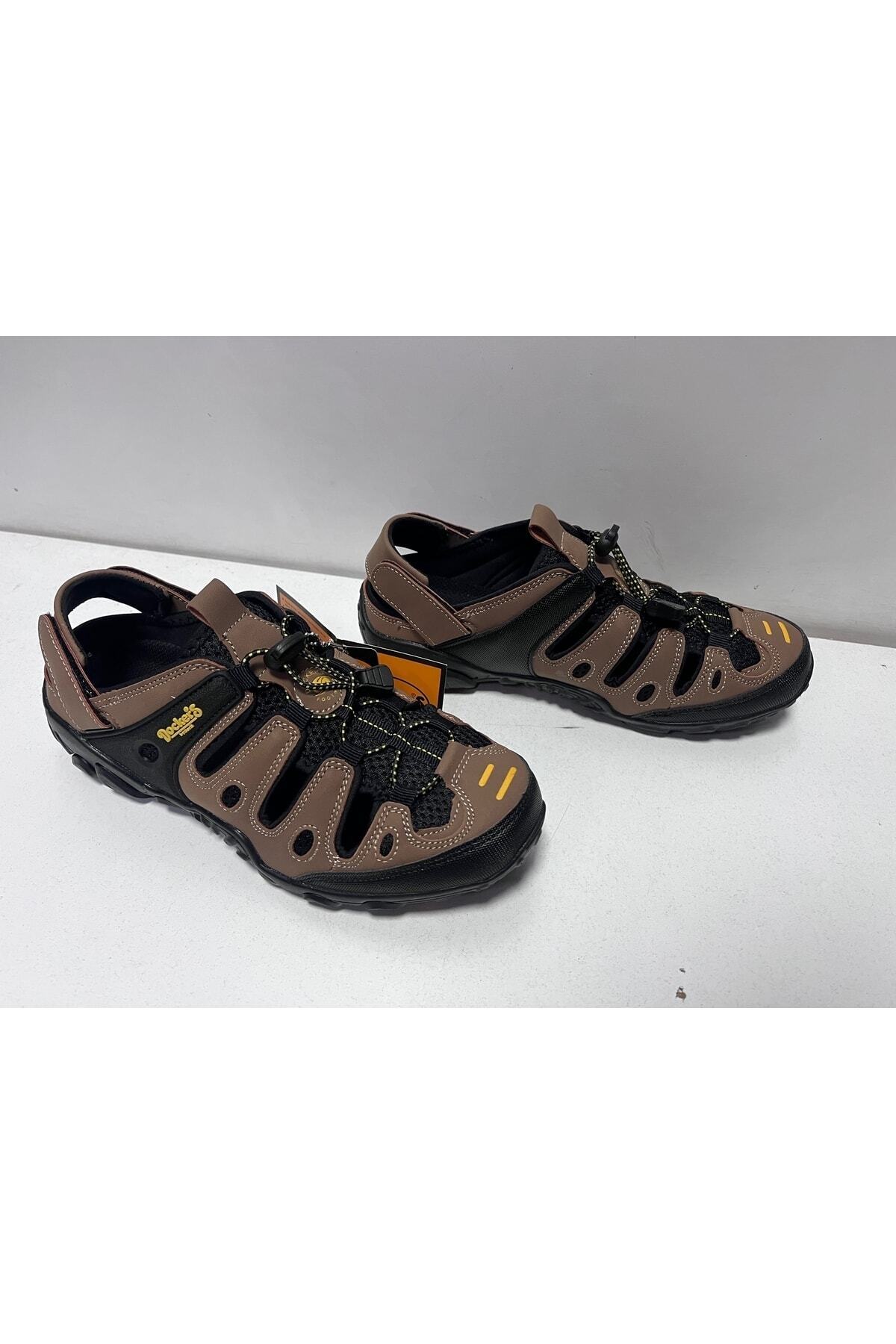 Dockers-Ανδρικά παπούτσια πεζοπορίας από γνήσιο δέρμα σε καφέ χρώμα 216504 4