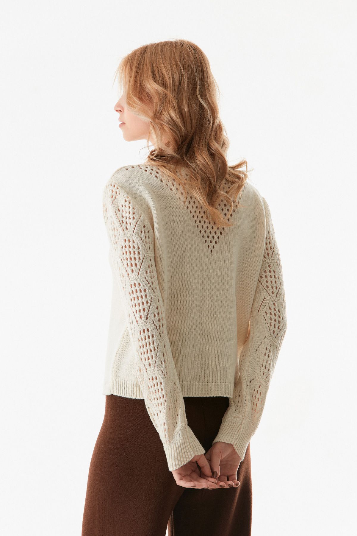 Fulla Moda-Openwork Knitwear Sweater 8