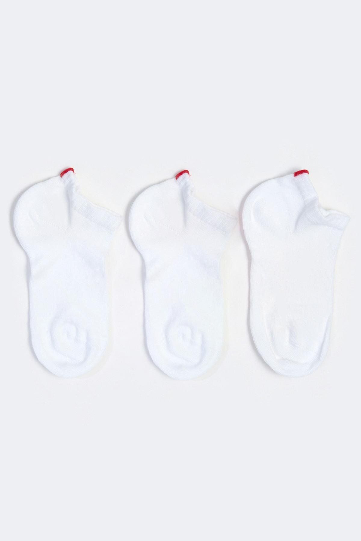 Katia&Bony-Run 3-Piece Women's Basic Booties Socks White/white/white 1