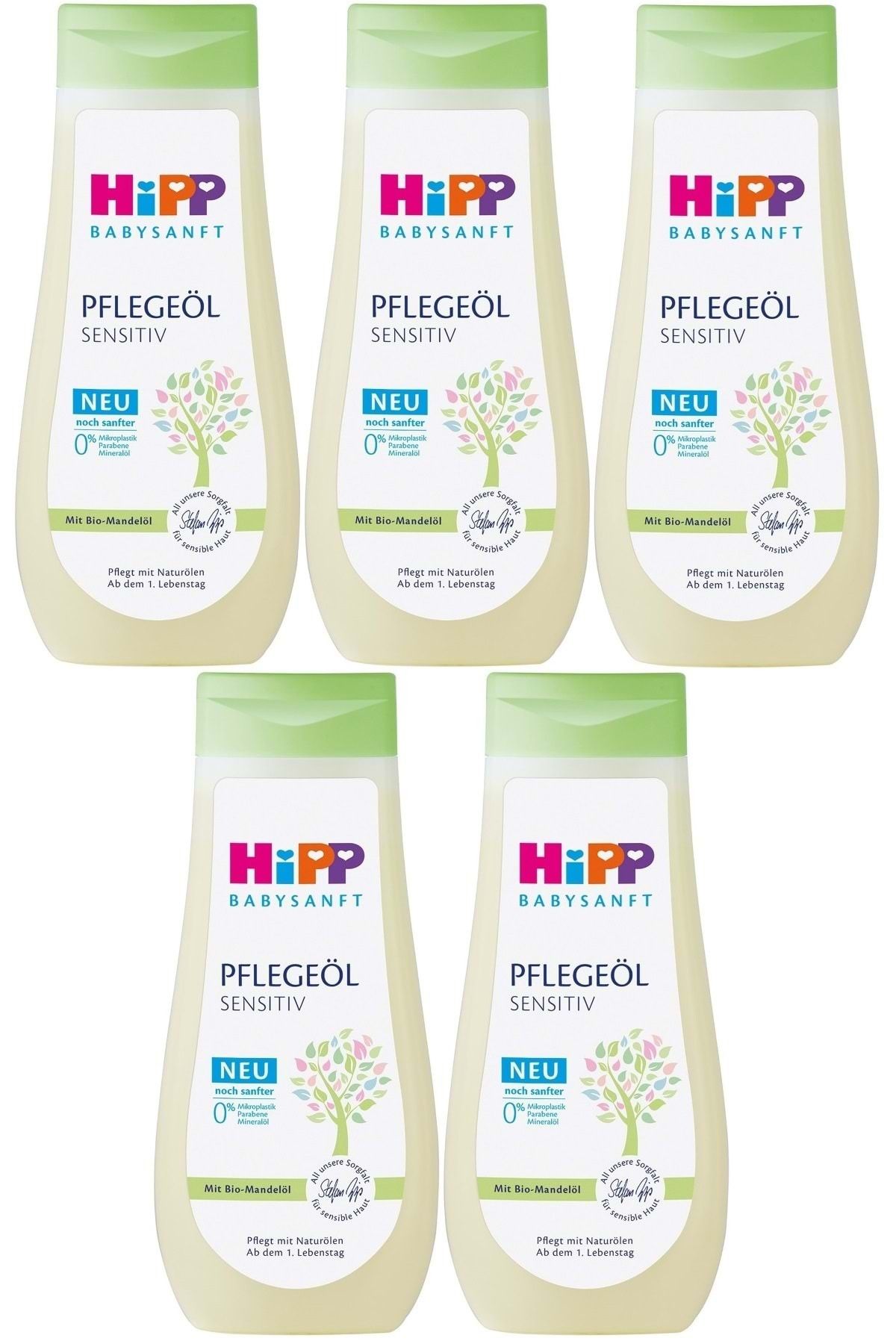 Hipp Babysanft Bebek Bakım Yağı/Pelegeöl Sensıtıv 200ML (5 Li Set)