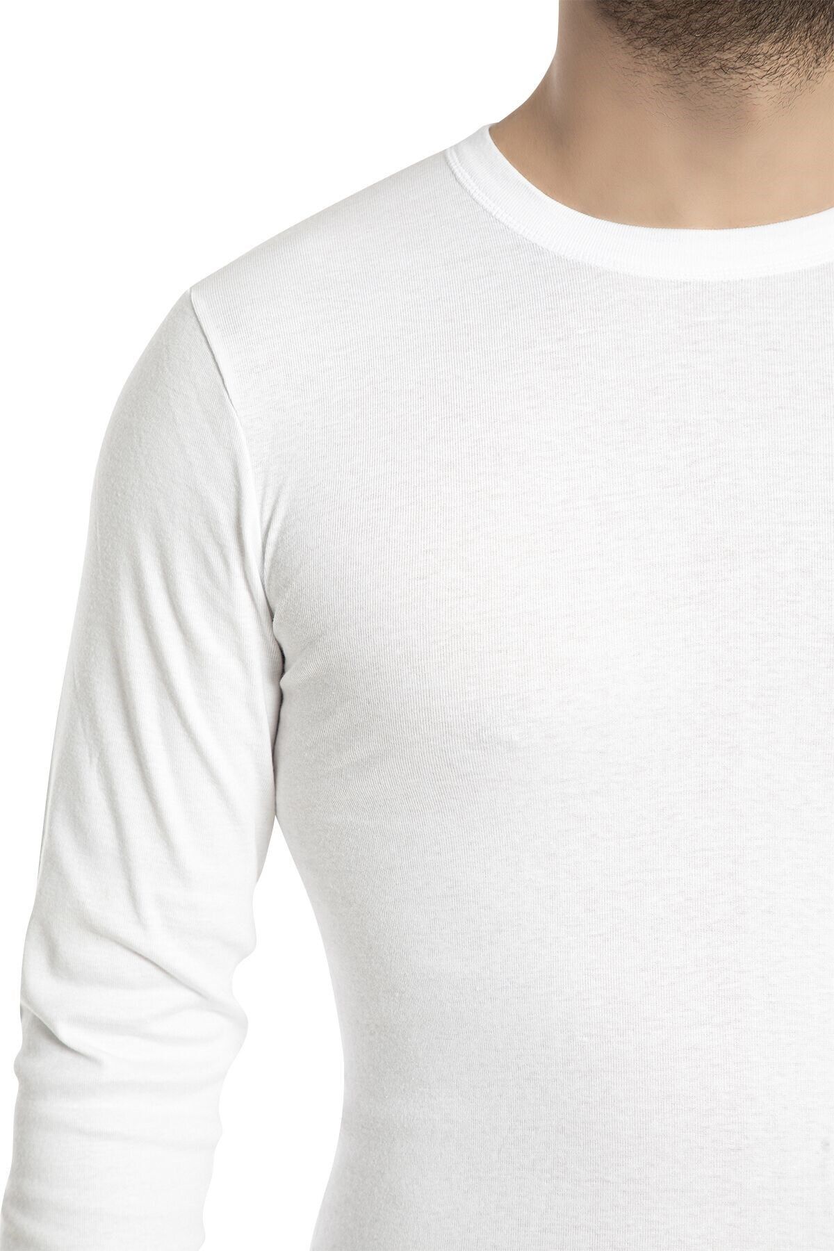 Bross-1028 100% bumbac Body/top pentru bărbați, alb 3