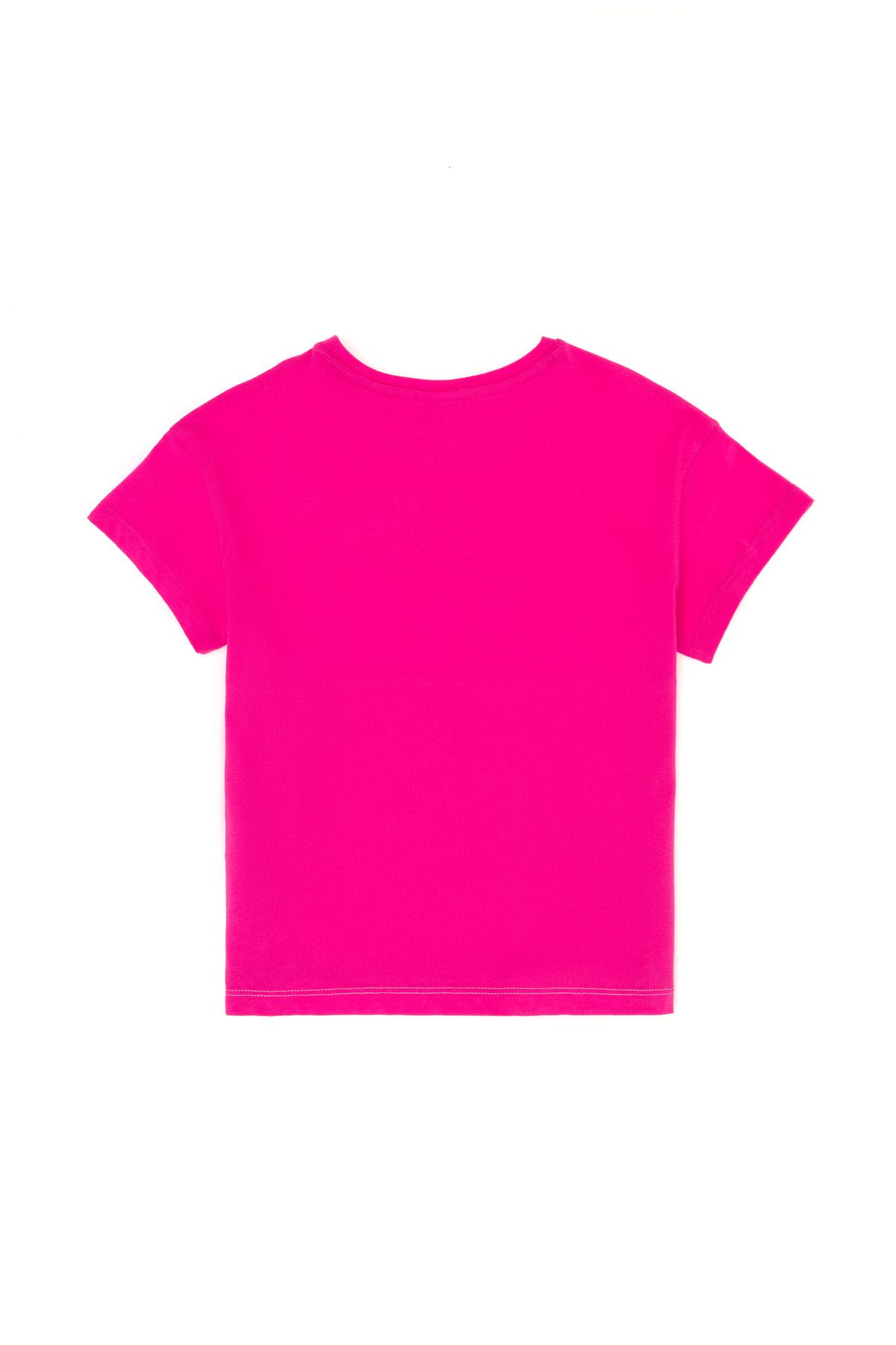 U.S. Polo Assn.-Girl's Fuchsia Crew Neck T-Shirt 50263380 -Vr023 2